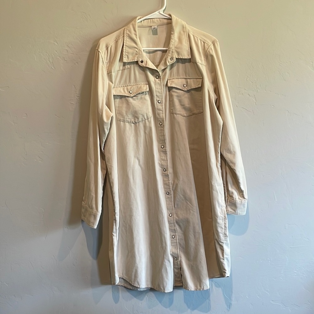 Old Navy corduroy knee length dress size xl
